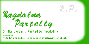 magdolna partelly business card